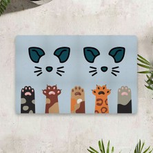 Vagonik Water Food Kedi Köpek Dijital Baskılı 50 x 70 cm Dekoratif Çok Amaçlı Iç ve Dış Kapı Paspası Mama Paspası