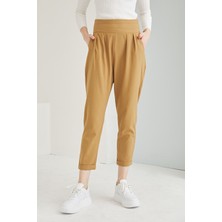 Lime Moda Havuç Pantolon-Camel