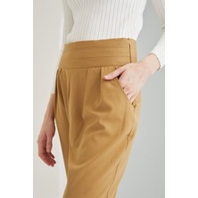 Lime Moda Havuç Pantolon-Camel