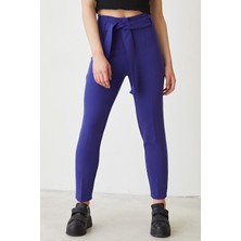 Lime Moda Kemerli Kumaş Pantolon-Saks