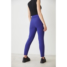 Lime Moda Kemerli Kumaş Pantolon-Saks