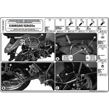 Kappa KL448 Kawasakı Klr 650 Enduro (07-21) Yan Çanta Taşıyıcı