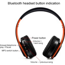 Zsykd LPT660 Katlanır Bluetooth Kulaklık - Turuncu (Yurt Dışından)