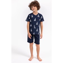 Arnetta Sailor Lacivert Erkek Çocuk Bermuda Takım