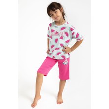 RolyPoly Watermelan Nil Mavisi Kız Çocuk Kapri Takım