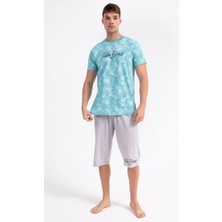 RolyPoly Palm Beach Cam Göbeği Erkek Kapri Takım