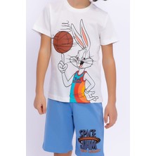 Bugs Bunny  Space Jam Krem Erkek Çocuk Bermuda Takım