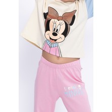 Minnie Mouse  Trending Minnie Fildişi Kız Çocuk Eşofman Takımı