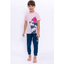 Minnie Mouse  Açık Pembe Kız Çocuk Pijama Takımı