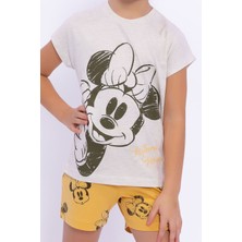 Minnie Mouse  Kremmelanj Kız Çocuk Şort Takım