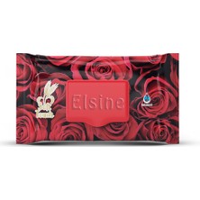 Elsine 9 Paket Red Rose Islak Havlu Mendil 90 Adet Kapaklı Gül Kokulu