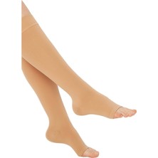 Variteks 912 Diz Altı Varıs Çorabı (Açık Burun) Siyah L(3)