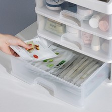 Sanlindou Çekmeceli Plastik Takı Kozmetik Saklama Organizeri - Şeffaf (Yurt Dışından)