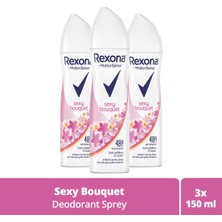 Rexona Motionsense Kadın Sprey Deodorant Sexy Bouquet 150 Ml X3