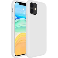 Miscase Apple iPhone Xs Max Silikon Case Mikrofiber Iç Arka Koruma Telefon Kılıfı Beyaz