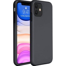 Miscase Apple iPhone Xr Silikon Case Mikrofiber Iç Arka Koruma Telefon Kılıfı Siyah