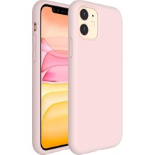 Miscase Apple iPhone 12 Pro Silikon Case Mikrofiber Iç Arka Koruma Telefon Kılıfı Pudra Pembe