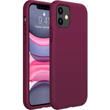 Miscase Apple iPhone 7-8 Plus Silikon Case Mikrofiber Iç Arka Koruma Telefon Kılıfı Violet