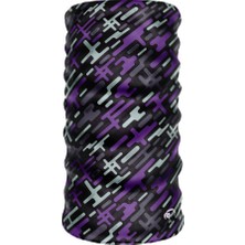 E-Taktik Mor Renk Extreme Bandana Boyunluk Saç Bandı Toka Maske