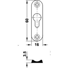 Plack Phost Gizli Çerçeve ve Panel Askı Elemanı 60MM 10'lu Paket