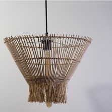 Rattam Bambu Aydınlatma Rattan Avize Prısma