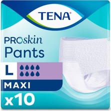 Tena Proskin Pants Maxi Emici Külot, Büyük Boy (L), 8 Damla, 10'Lu 4 Paket 40 Adet