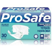 Prosafe Tekstil Yüzeyli Bel Bantlı Yetişkin Hasta Bezi Medium 30'Lu 3 Paket 90 Adet