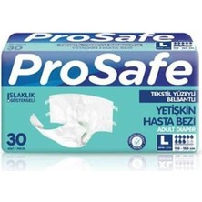 Prosafe Tekstil Yüzeyli Bel Bantlı Yetişkin Hasta Bezi Large 30'Lu 2 Paket 60 Adet