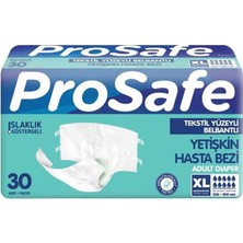 Prosafe Tekstil Yüzeyli Bel Bantlı Yetişkin Hasta Bezi Xlarge 30'Lu Paket