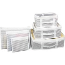 Sarya Life Bavul Içi Düzenleyici Valiz  Organizer 6 Lı Set - Çizgili