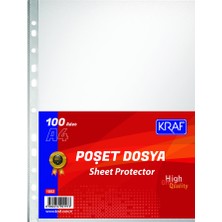 Şeffaf Poşet Dosya 1. Kalite Kraf 5 Paket