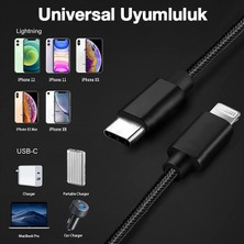 Ally Usb-Type C Iphone 20W Pd Hızlı Şarj Kablosu 20CM Kısa Kopmaz