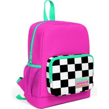 Coral High Kids Pembe Dama Desenli Iki Bölmeli Okul ÇANTASI23601