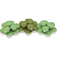 IKEA Kokulu Mum  38 mm 30 Adet Elma, Armut Kokulu Yeşil Renk Mini Mumlar