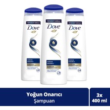 Dove Saç Bakım Şampuanı Yoğun Onarıcı Yıpranmış Saçlar İçin 400 ML x3