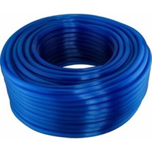 Özbalban 50 Metre Silikonlu Pvc 1/2 Bahçe Çeşme Sulama Hortumu Yarım Parmak 16' Lık Mavi
