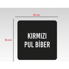 EGESTA 216 Adet Yıkanabilir Baharat - Bakliyat - Kuruyemiş - Bitki - Çay - Kahve Kavanoz Etiket Sticker 35 x 35 mm