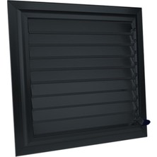 20 x 65 Aspiratörlü - Fanlı Alüminyum Hareketli Yüzeysel Antresit Gri Banyo Wc Menfezi
