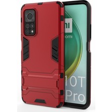 Dacare Xiaomi Redmi K30 Pro Için Plastik + Tpu Hibrit Telefon Kılıfı  - Kırmızı (Yurt Dışından)