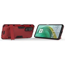 Dacare Xiaomi Redmi K30 Pro Için Plastik + Tpu Hibrit Telefon Kılıfı  - Kırmızı (Yurt Dışından)