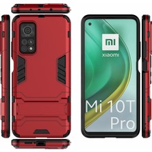 Dacare Xiaomi Redmi K30 Pro Için Plastik + Tpu Hibrit Telefon Kılıfı  - Kırmızı (Yurt Dışından)