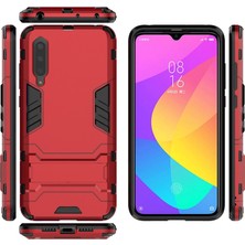 Dacare Xiaomi Mi Cc9 Için Plastik + Tpu Hibrit Kılıf - Kırmızı (Yurt Dışından)