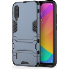 Dacare Xiaomi Mi CC9E Plastik + Tpu Hibrit Telefon Kılıfı ile Yüzük Tutucu - Koyu Mavi (Yurt Dışından)