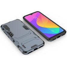 Dacare Xiaomi Mi CC9E Plastik + Tpu Hibrit Telefon Kılıfı ile Yüzük Tutucu - Koyu Mavi (Yurt Dışından)