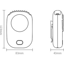 Shenzhen Xin Xin Mini Taşınabilir Bladeless Boyun Fanı USB Şarj Edilebilir Sessiz Soğutma Fanı (Yurt Dışından)