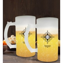 Kişiye Özel Isimli 2’li Buzlu Cam Bira Bardağı 50CL-26