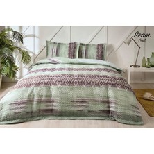 Özdilek Seam Yeşil Çift Kişilik Kapitoneli Nevresim Takımı