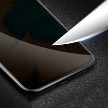 Case 4U Samsung Galaxy A22 Uyumlu Hayalet Ekran Koruyucu Gizli 5D Tam Kaplayan Privacy Kırılmaz Cam Siyah