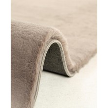 Jassrug Fuzzy Kürk Halı 80 x 150  cm Antrasit