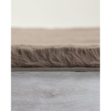 Jassrug Fuzzy Kürk Halı 80 x 150  cm Antrasit